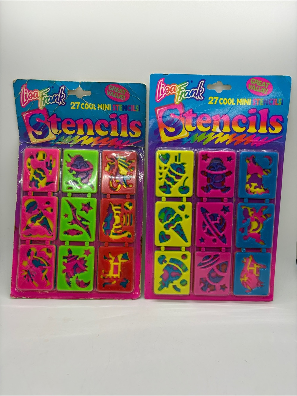 Lisa Frank VTG Stencils NIP space dinosaurs more 2